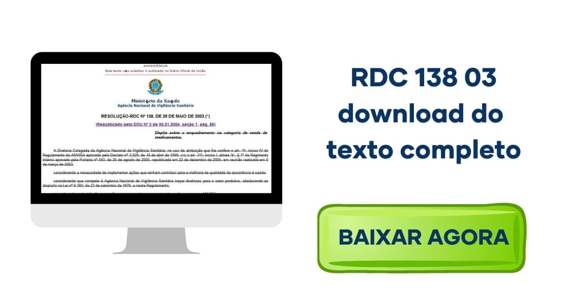 download do texto completo da RDC 138 03